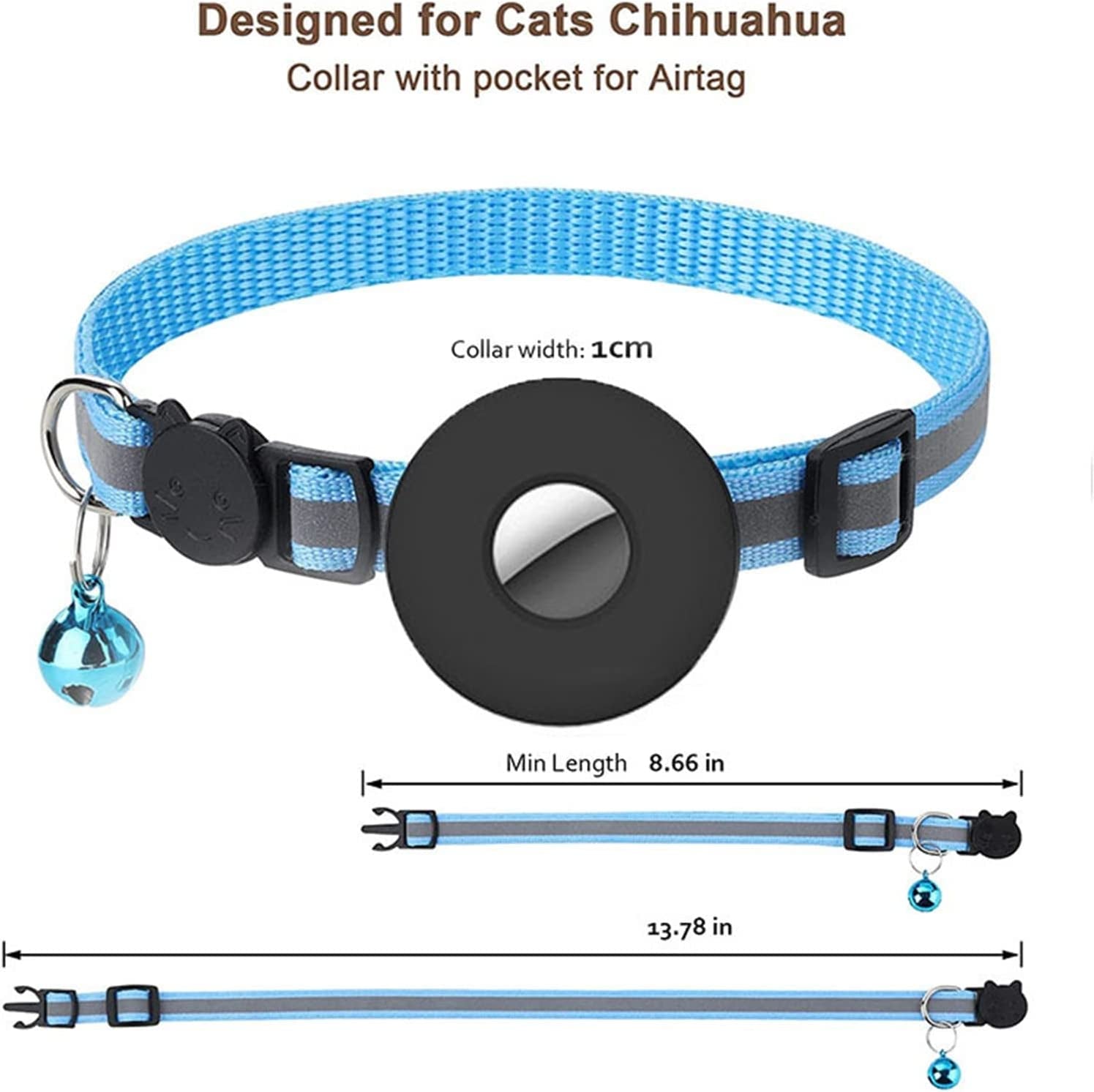 Dog Collars with Bow Ties Cat Collar with Breakaway Bell Reflective Adjustable Strap Collar with Holder 1 CM in Width Animals & Pet Supplies > Pet Supplies > Dog Supplies > Dog Apparel HonpraD   