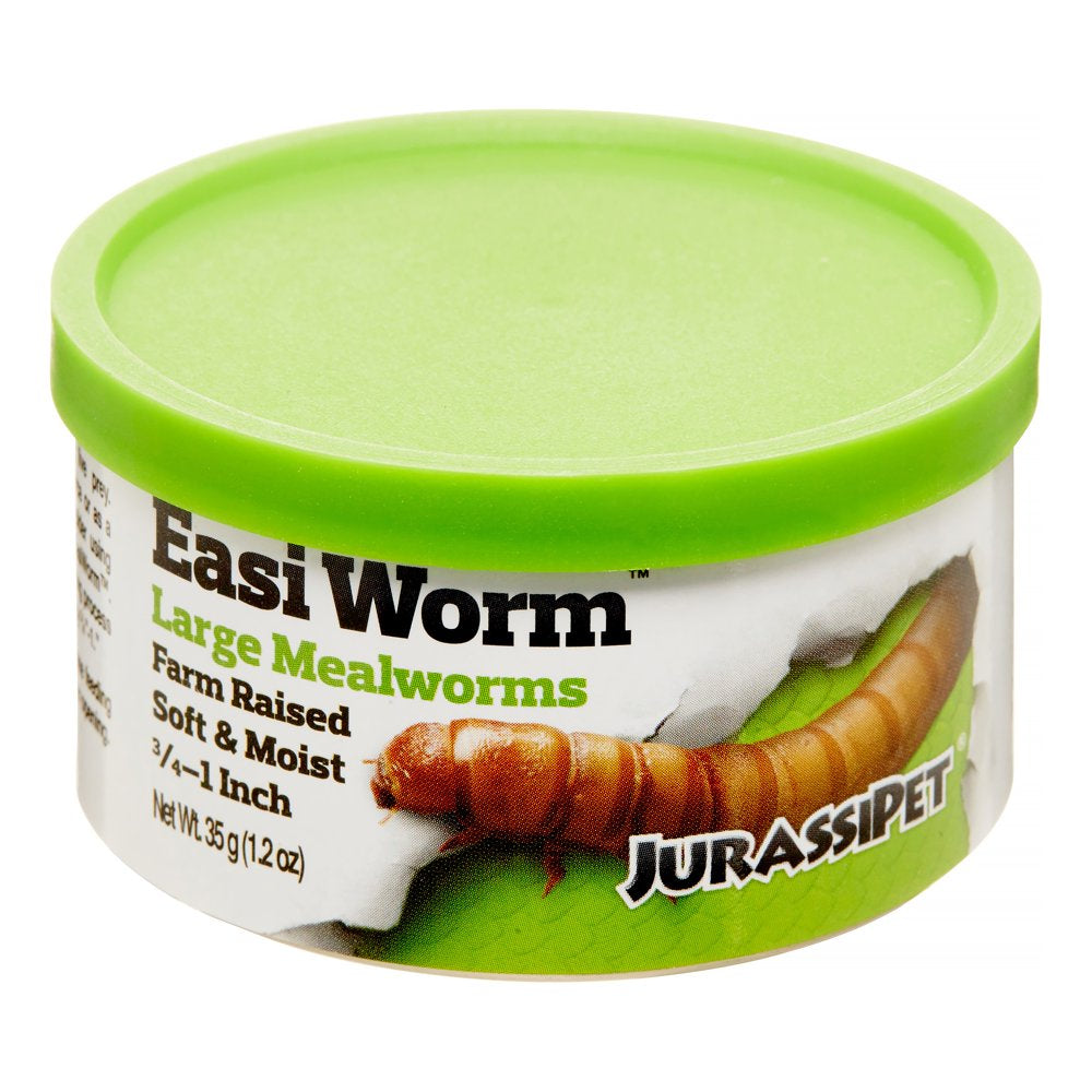 Jurassipet Jurassi-Diet Easi-Worm Large Mealworms Wet Reptiles & Amphibians Food, 1.2 Oz Animals & Pet Supplies > Pet Supplies > Reptile & Amphibian Supplies > Reptile & Amphibian Food SEA CHEM LABORATORIES INC.   