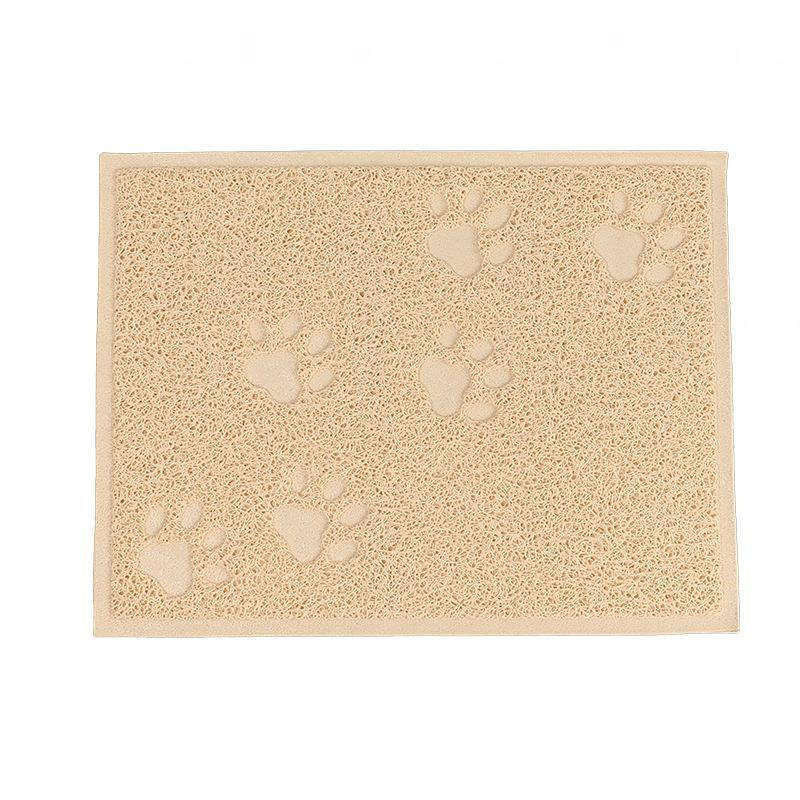 Cat Litter Mat Rectangular Bottom Plate, Waterproof Cat Litter Mat Accessories for Cat Litter Box round Placemat, Eco-Friendly Bamboo Pattern PVC Oval Placemat 45*32.5Cm Animals & Pet Supplies > Pet Supplies > Cat Supplies > Cat Litter Box Mats pengpaig   