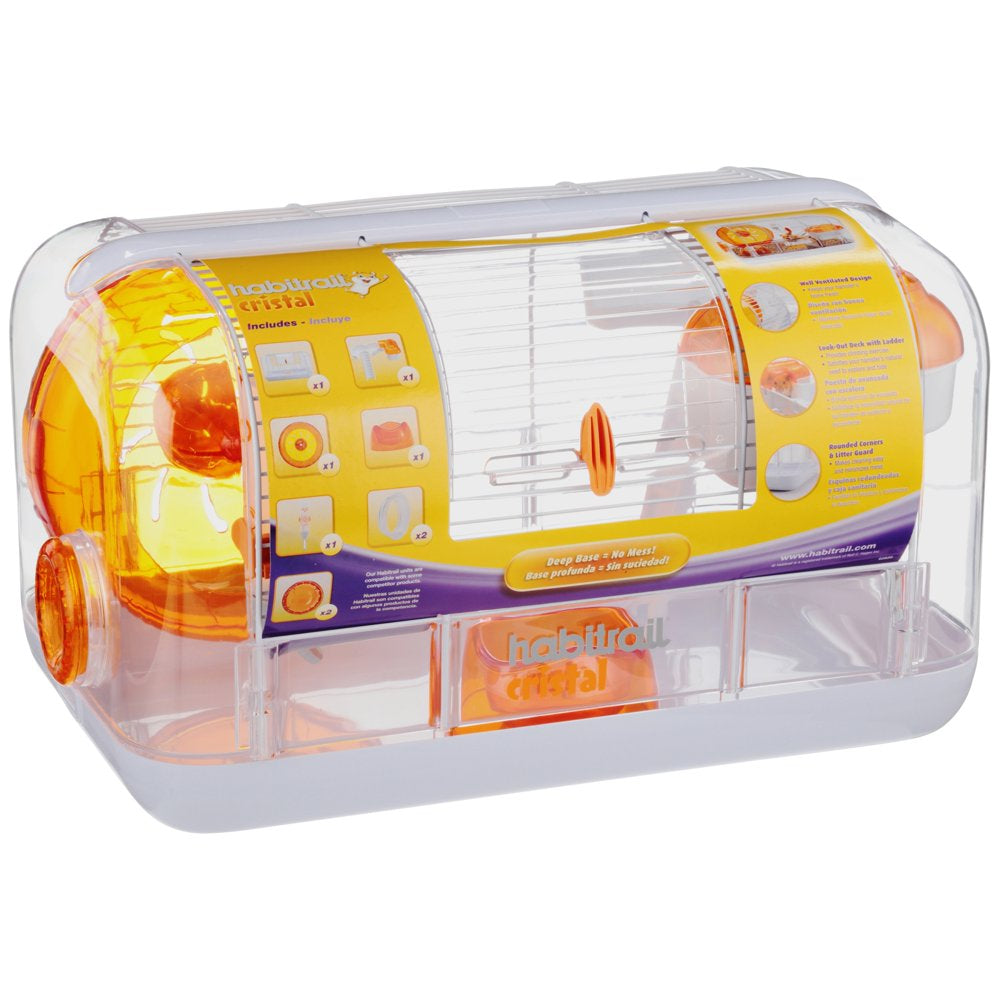 Habitrail Cristal Hamster Cage, Small Animal Habitat with Hamster Wheel, Water Bottle and Hideout Animals & Pet Supplies > Pet Supplies > Small Animal Supplies > Small Animal Habitats & Cages Roft C. Hagen Corp.   