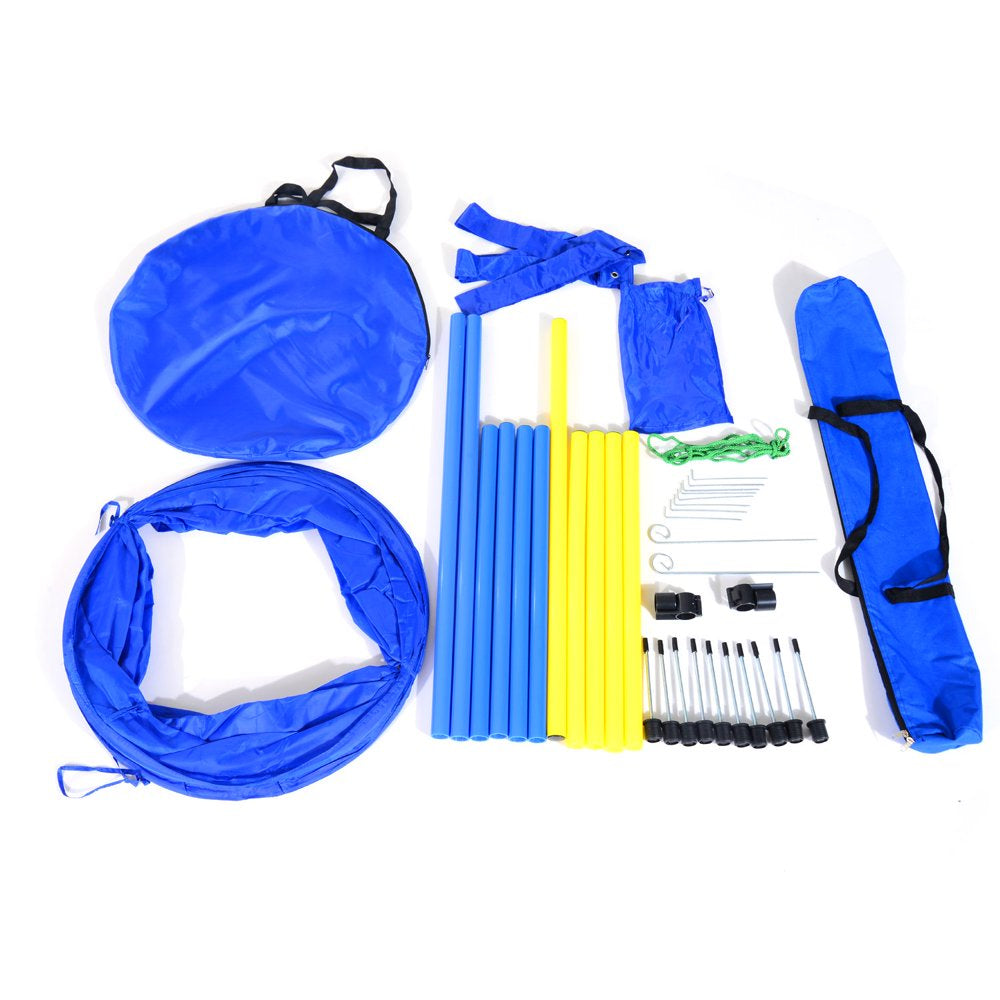 Dog Obstacle Agility Training Kit – Blue and Yellow Animals & Pet Supplies > Pet Supplies > Dog Supplies > Dog Treadmills Docooler   