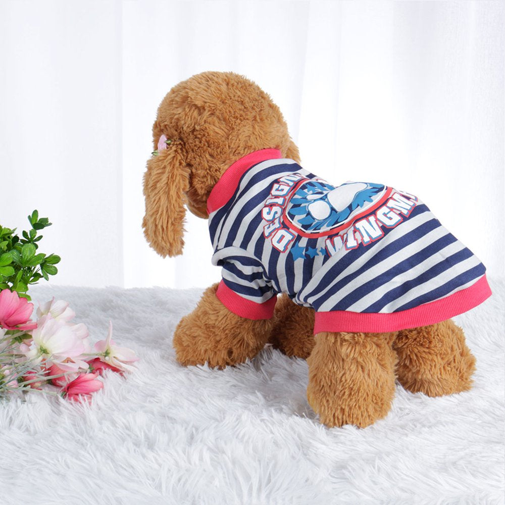 Pet T Shirt Spring Fall Dog Puppy Small Pet Cat Apparel Clothes Vest Clothing Printed, M #1 Animals & Pet Supplies > Pet Supplies > Cat Supplies > Cat Apparel Unique Bargains L #5 