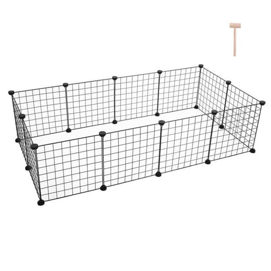 Goorabbit Pet Playpen, Portable Large Plastic Yard Fence Small Animals, Puppy Kennel Crate Fence Tent