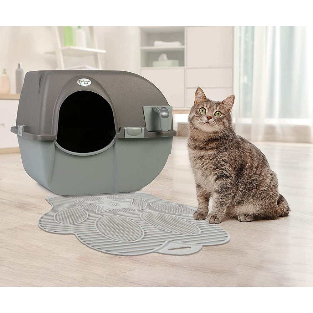 Omega Paw Elite Roll 'N Clean Self Clean Litter Box & Litter Trapping Mat Animals & Pet Supplies > Pet Supplies > Cat Supplies > Cat Litter Box Mats Omega Paw   