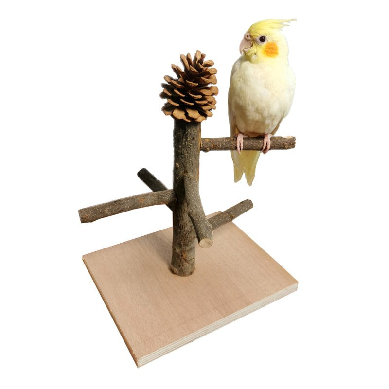 BINYOU Activity Parrot Play Stand Pet Training Climbing Ladder Bird Wooden Exercise Gym Holder Feeder for Home Living Room Decoration Wood Crafts Animals & Pet Supplies > Pet Supplies > Bird Supplies > Bird Gyms & Playstands BINYOU C  