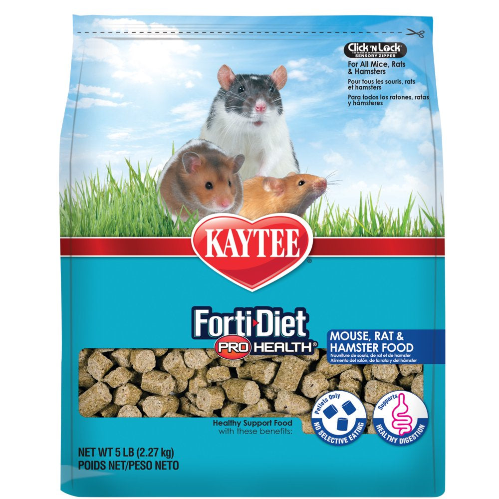 Kaytee Pro Health Mouse, Rat, and Hamster Food 5 Lb Animals & Pet Supplies > Pet Supplies > Small Animal Supplies > Small Animal Food Central Garden and Pet   