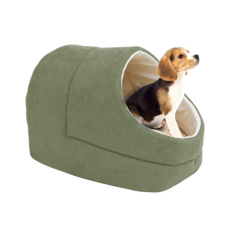 GOOPAWS Cat Cave for Cat and Warming Burrow Cat Bed, Pet Hideway Sleeping Cuddle Cave Animals & Pet Supplies > Pet Supplies > Cat Supplies > Cat Beds JESPET Green  