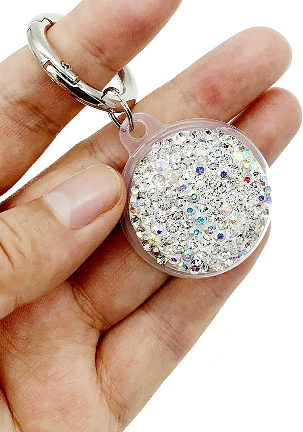 Bling Diamond Airtag Case Keychain, Crystal Airtag Holder for Luggage Dog Cat Pet Collar Electronics > GPS Accessories > GPS Cases RANXIZY   