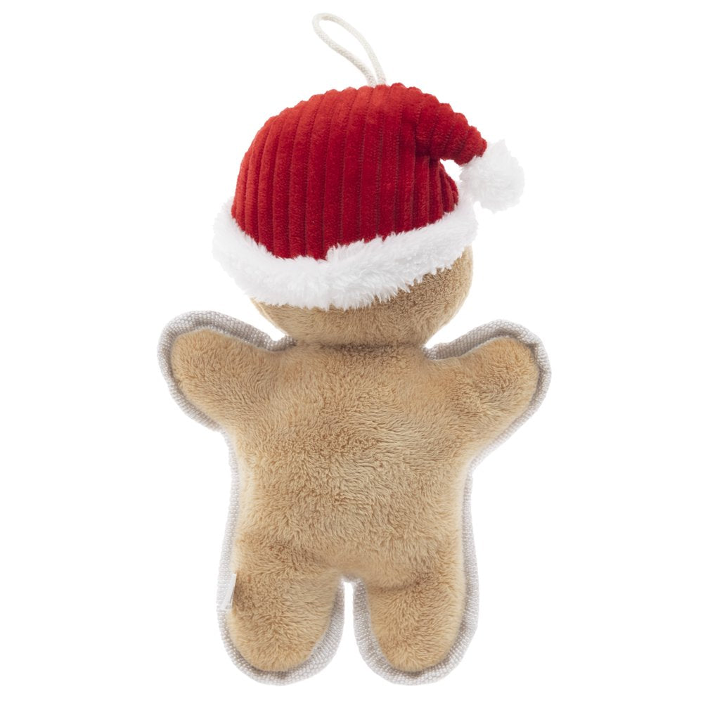 Vibrant Life Holiday 9 Inch Stuffed Plush Squeaky Christmas Gingerbread Dog Toy Animals & Pet Supplies > Pet Supplies > Dog Supplies > Dog Toys Dan Dee International   