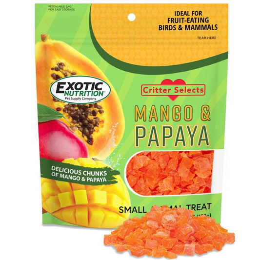 Exotic Nutrition Mango & Papaya Small Pet Treat Animals & Pet Supplies > Pet Supplies > Bird Supplies > Bird Treats Exotic Nutrition   