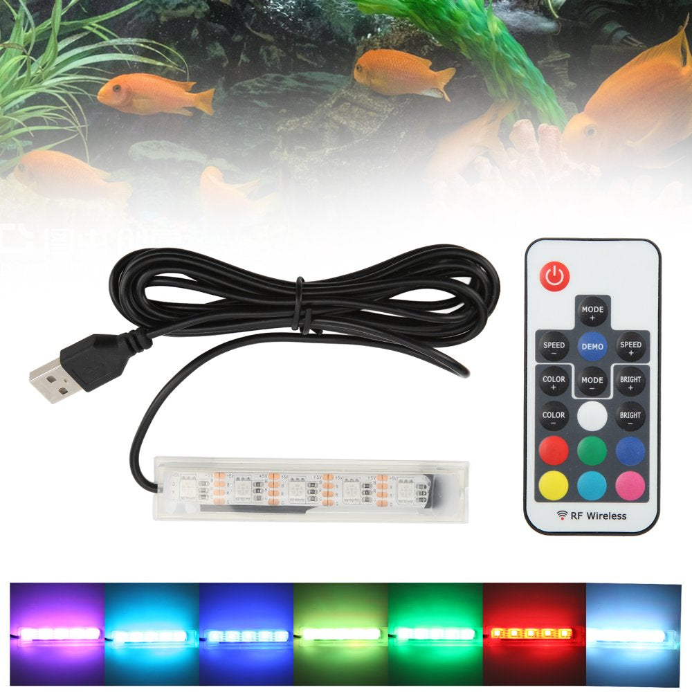 Small Aquarium Light, Fish Tank Lamp Lightweight for Plants for Landscape Black Wire Animals & Pet Supplies > Pet Supplies > Fish Supplies > Aquarium Lighting Khall   