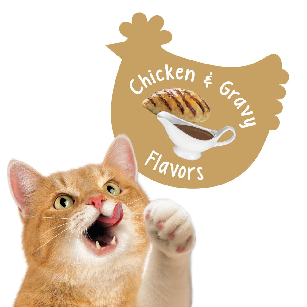 Friskies Cat Treats, Party Mix Crunch Gravylicious Chicken & Gravy Flavors, 20 Oz. Canister Animals & Pet Supplies > Pet Supplies > Cat Supplies > Cat Treats Nestlé Purina PetCare Company   