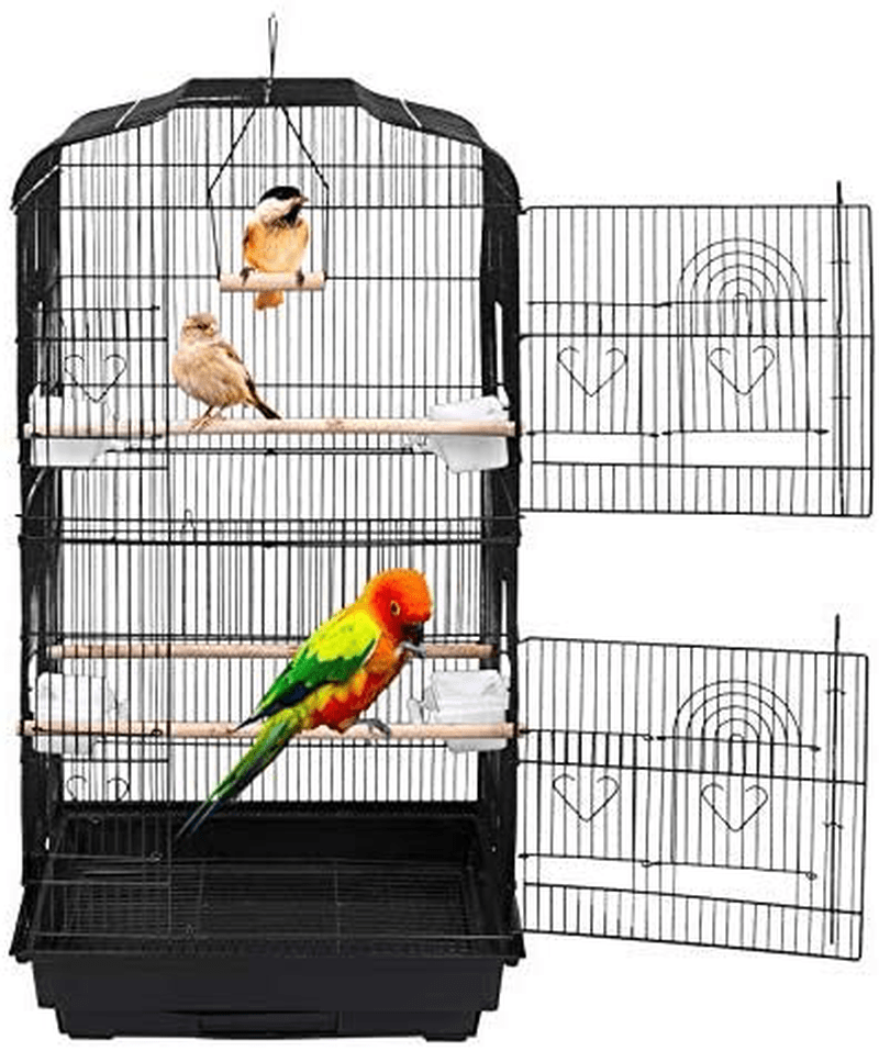 59.3'' Bird Cage Detachable Rolling Stand Medium Pet Birdcage for Cockatiel Sun Conure Parakeet Finch Budgie Lovebird Canary Pet Bird Cage Animals & Pet Supplies > Pet Supplies > Bird Supplies > Bird Cages & Stands Nova Microdermabrasion   