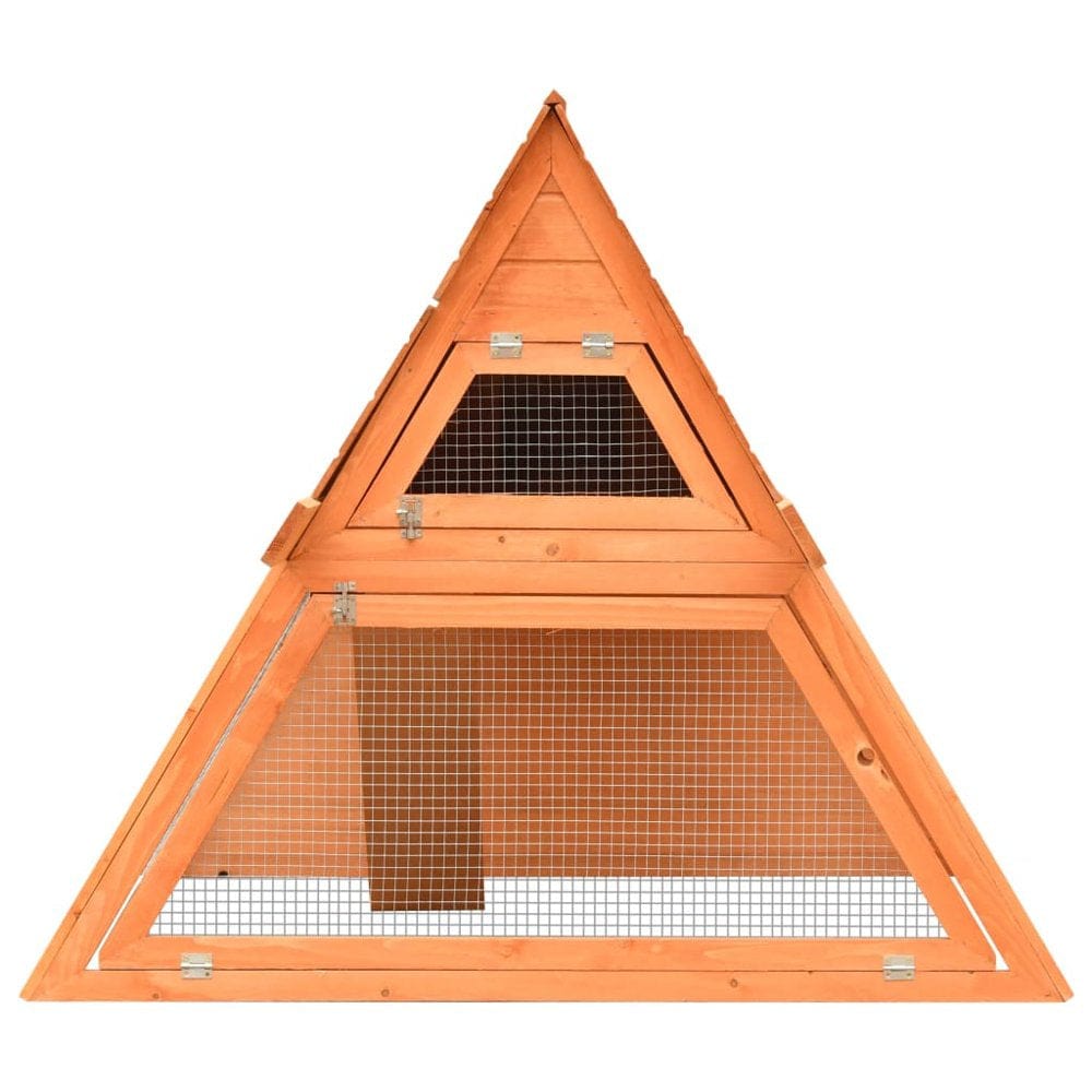 59.8In Wooden Rabbit Hutch Bunny Cage Small Animals Habitat with Ramp, Indoor/Outdoor, Solid Pine & Fir Wood Animals & Pet Supplies > Pet Supplies > Small Animal Supplies > Small Animal Habitats & Cages VIK   