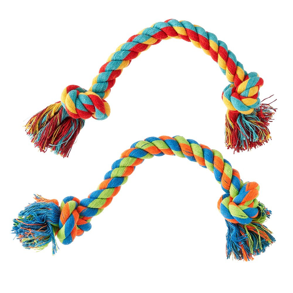 Vibrant Life Tug Buddy Rope Chew Dog Toy, Medium, Assorted