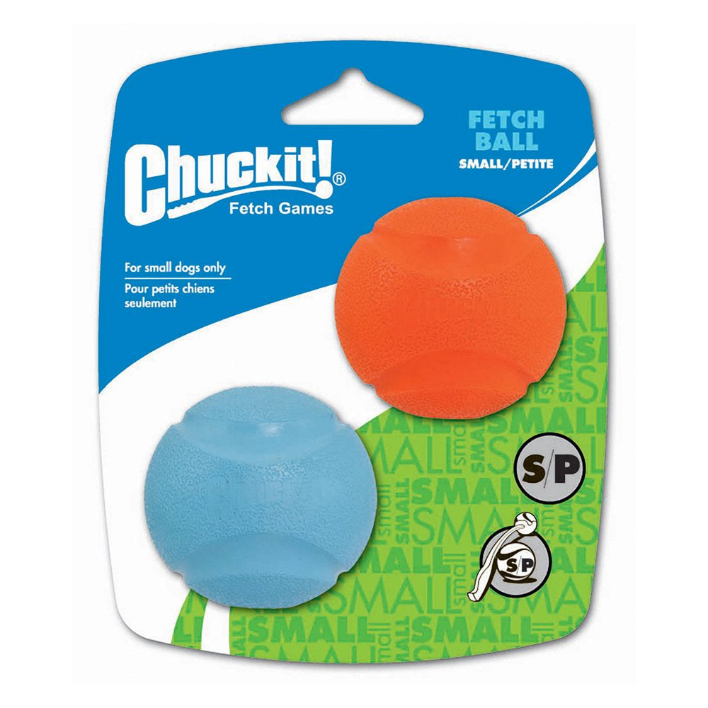 Chuckit! Fetch Ball Soft Rubber Dog Toy, Medium, 2 Packs