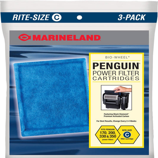 Marineland Penguin Bio-Wheel Power Filter Aquarium Filter Cartridges, Rite-Size C, 3-Pack Animals & Pet Supplies > Pet Supplies > Fish Supplies > Aquarium Filters Spectrum Brands   