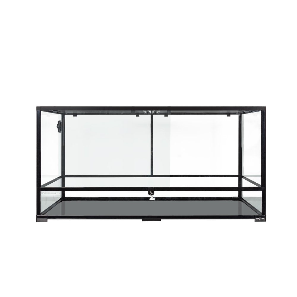 REPTIZOO Large Reptile Glass Terrarium, Tall Extra - Long 48" L X 24" D X 24" H Reptile Terrarium Tank 120 Gallon with Sliding Door and Screen Ventilation, Full View Reptile Enclosure, Easy Assembly Animals & Pet Supplies > Pet Supplies > Small Animal Supplies > Small Animal Habitat Accessories Etan Pet Supplies Inc.   