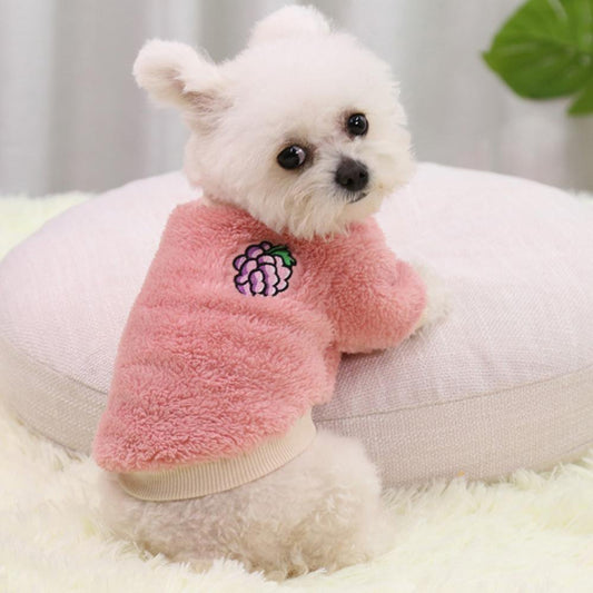 Small Dog Sweater Coat Winter Fleece Puppy Clothes Warm Chihuahua Jacket Jumper Clothing Fall Pet Cat Doggy Boy Girl Shirt Apparel Animals & Pet Supplies > Pet Supplies > Cat Supplies > Cat Apparel Kernelly S Pink 