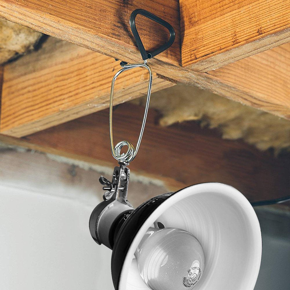 Simple Deluxe Reptile Dome Light Clamp Lamp Fixture with 5.5‘’ Aluminum Reflector for Amphibian Pet Terrariums Habitat, No Bulb Included, Black