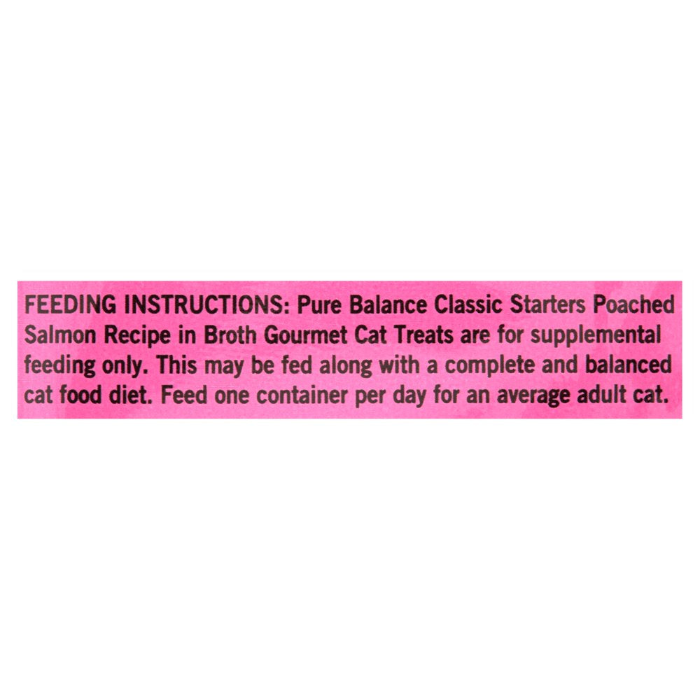 Pure Balance Classic Starters Gourmet Cat Treats, Poached Salmon in Broth, 1.4 Oz Animals & Pet Supplies > Pet Supplies > Cat Supplies > Cat Treats Wal-Mart Stores, Inc.   