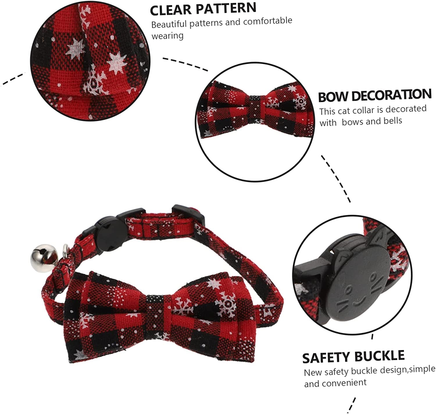 GLSTOY 1Pc Collar Nativity Accessories Puppy Outfits Bandanas for Small Dogs Cat Neckbands Adjustable Neck Collar Dog Cat Christmas Bow Tie Pet Supplies Cat Xmas Collars Pet Accessories Animals & Pet Supplies > Pet Supplies > Dog Supplies > Dog Apparel GLSTOY   