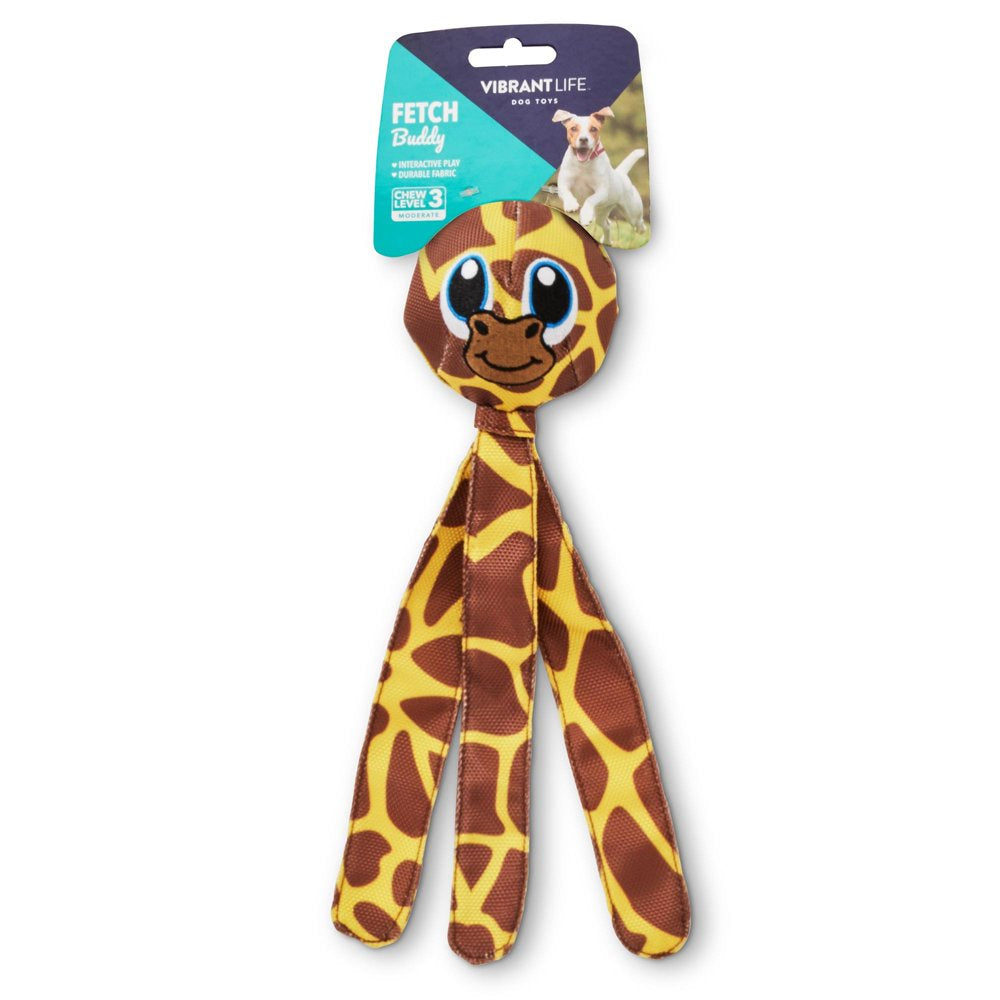 Vibrant Life Fetch Buddy Giraffe Interactive Dog Toy, Chew Level 3 Animals & Pet Supplies > Pet Supplies > Dog Supplies > Dog Toys Outward Hound Holdings   