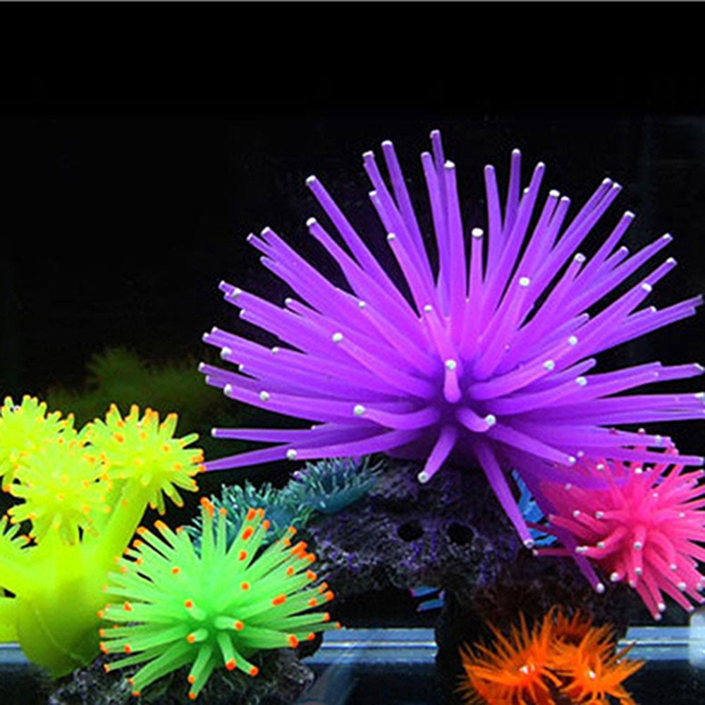 Besufy Artificial Coral,Artificial Coral Plant Silicone Aquarium Fish Tank Decor Underwater Ornaments Animals & Pet Supplies > Pet Supplies > Fish Supplies > Aquarium Decor Besufy   