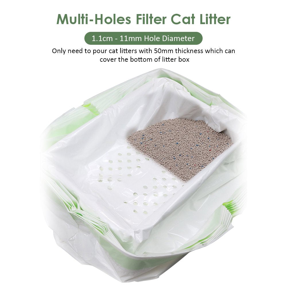 Tfixol Cat Litter Filter Bag Drawstring Litter Sifting Liners Kitty Waste Litter Box Liners Animals & Pet Supplies > Pet Supplies > Cat Supplies > Cat Litter Box Liners TFixol   
