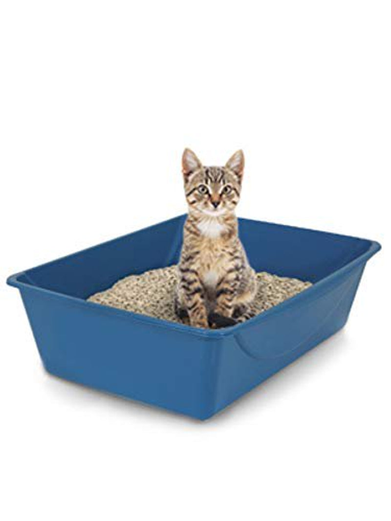 Petmate Open Cat Litter Box,Mouse Grey, Small (14"X10.5"X3.5") Animals & Pet Supplies > Pet Supplies > Cat Supplies > Cat Litter Petmate   