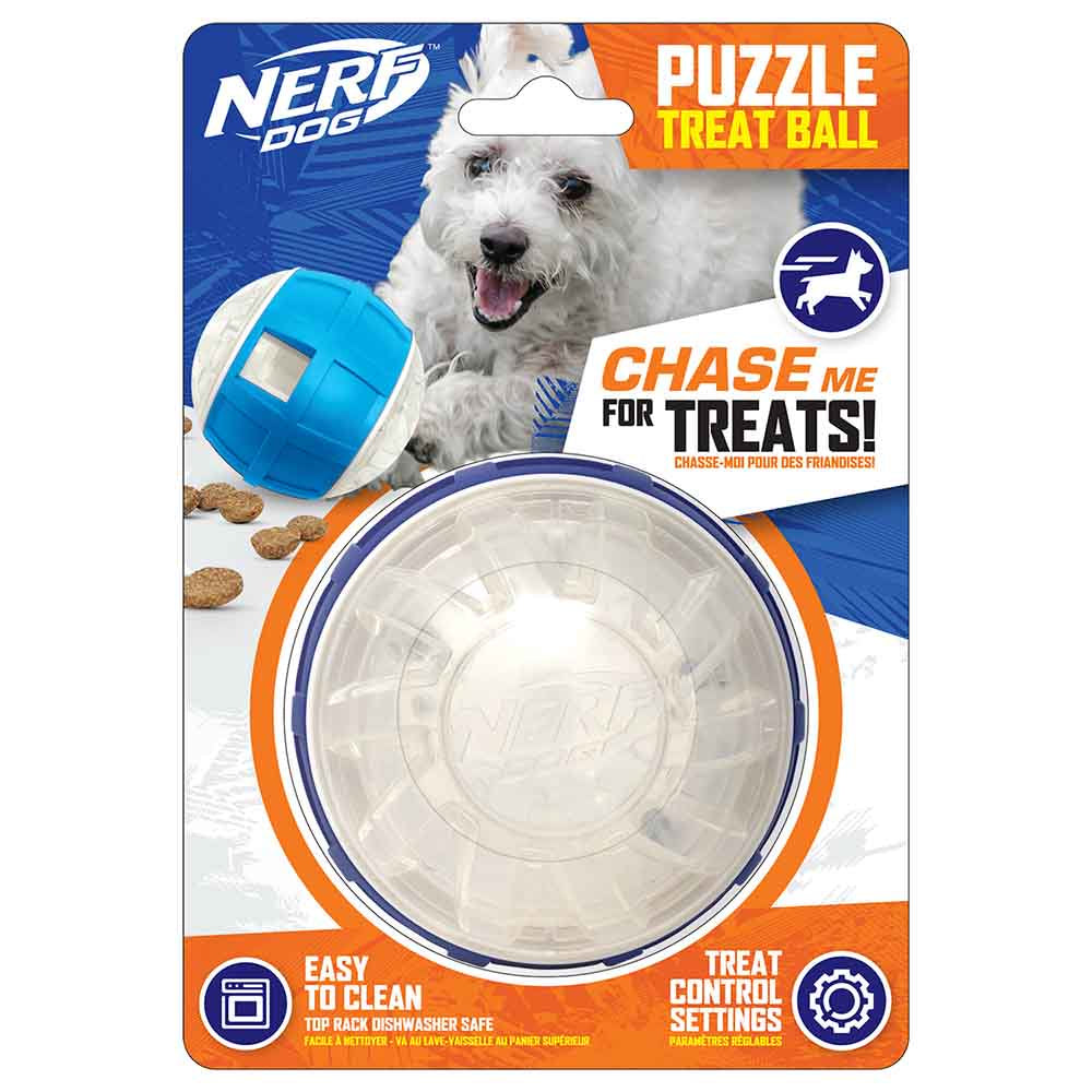 HOPET Dog Treat Dispenser Slow Feeder Ball, Dog Puzzle Toys