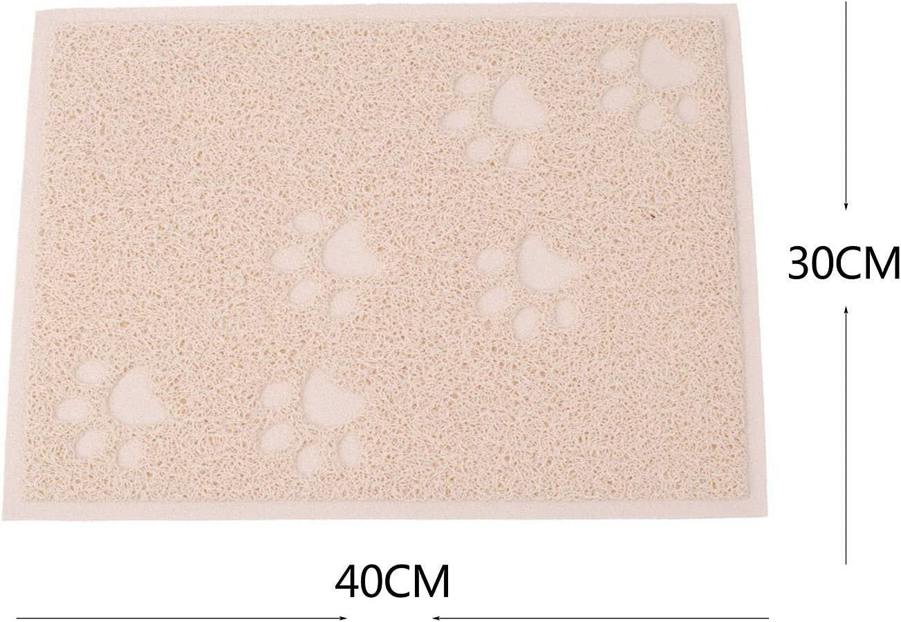 Cat Litter Mat PVC Mat for Litter Boxes, 30 X 40 Cm (Beige) Animals & Pet Supplies > Pet Supplies > Cat Supplies > Cat Litter Box Mats YSSBL   