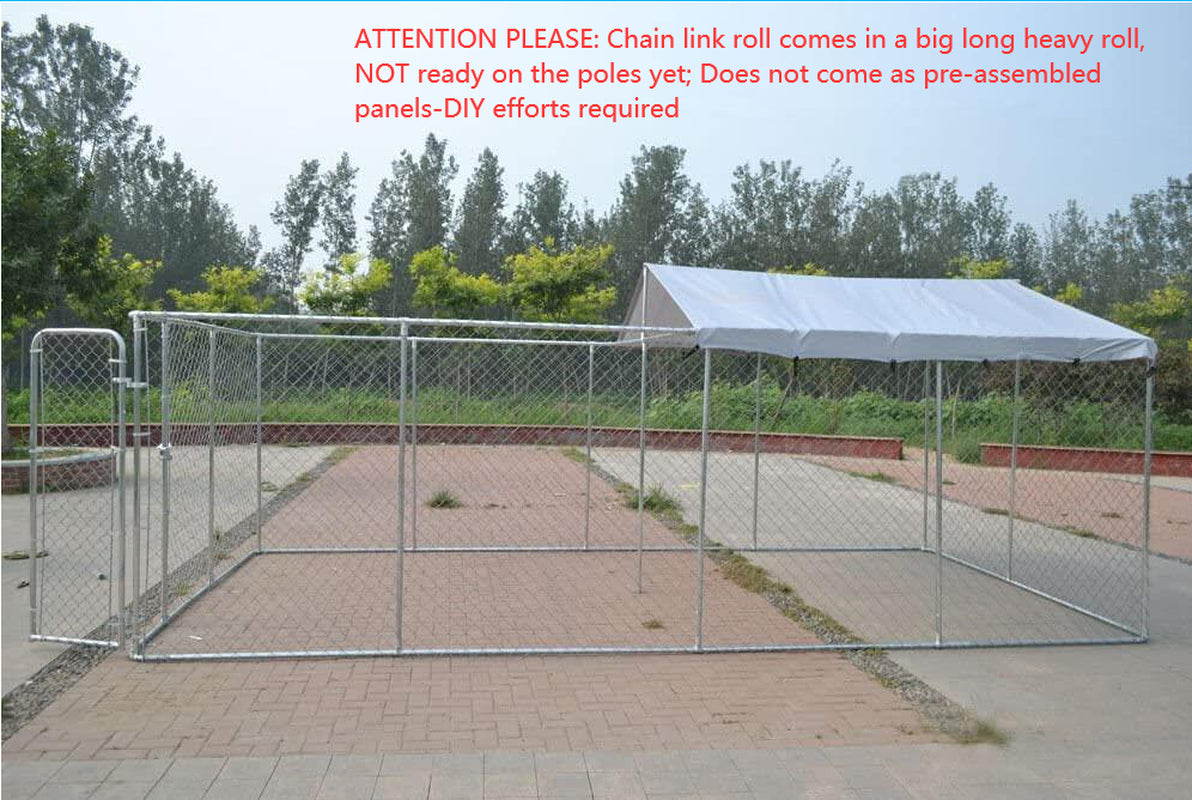 Chicken Coop Outlet Chain Link Backyard Dog Kennel, X-Large, 240"L Animals & Pet Supplies > Pet Supplies > Dog Supplies > Dog Kennels & Runs ChickenCoopOutlet   