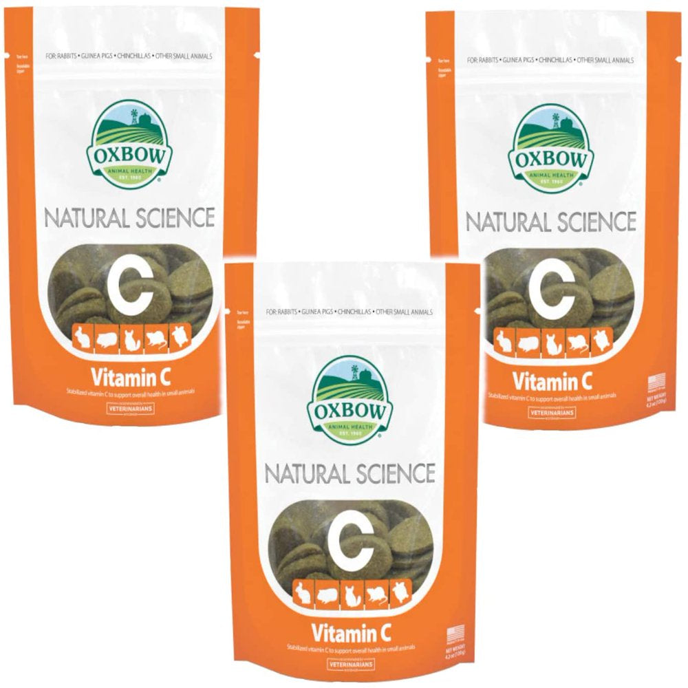 Oxbow Natural Science Small Animal Vitamin C Supplement, 60 Count Animals & Pet Supplies > Pet Supplies > Small Animal Supplies > Small Animal Food Oxbow   