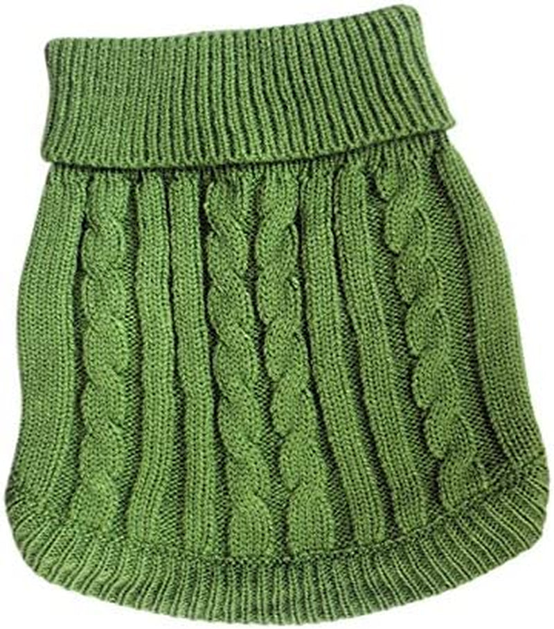 Tangpan Turtleneck Classic Straw-Rope Pet Dog Sweater Apparel (Red,L) Animals & Pet Supplies > Pet Supplies > Dog Supplies > Dog Apparel TangPan Green 2X-Large (Pack of 1) 