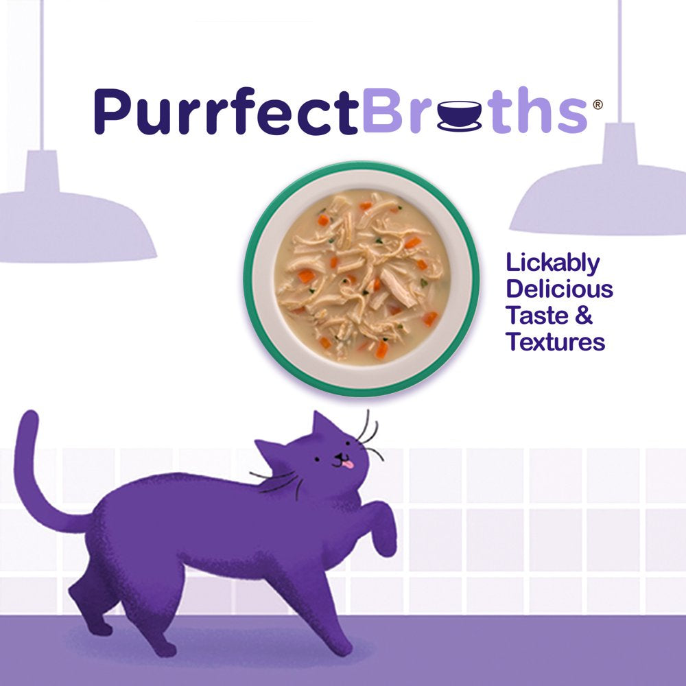 Rachael Ray Nutrish Purrfect Broths Lickable Cat Treats and Meal Complements, Creamy Chicken Recipe, 1.4 Ounce Pouch Animals & Pet Supplies > Pet Supplies > Cat Supplies > Cat Treats The J.M. Smucker Company   