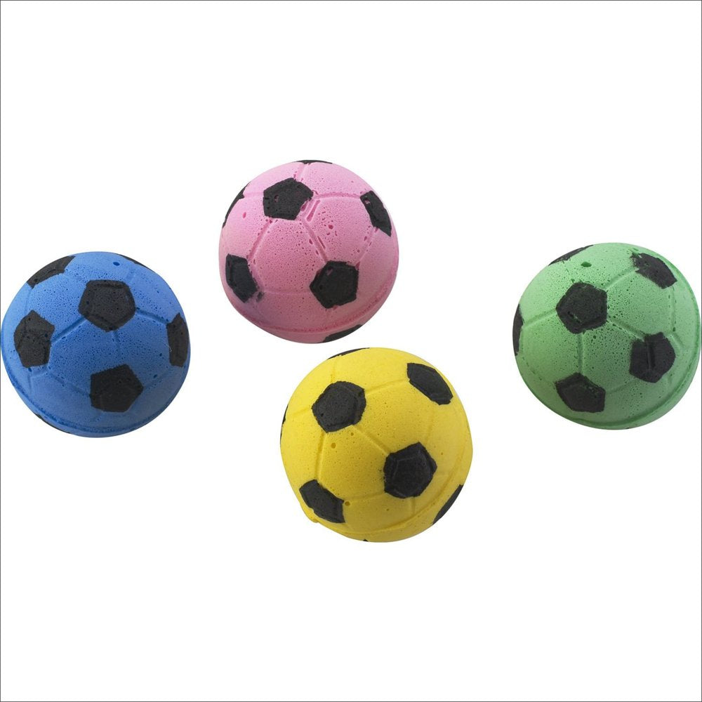 BNJ Ethical Sponge Soccer Balls Cat Toy, 4-Pack Animals & Pet Supplies > Pet Supplies > Cat Supplies > Cat Toys Spot   