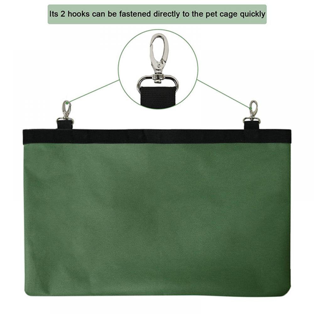 Summark Rabbit Guinea Pig Small Animal Pet Can Hang Feeding Bag Animals & Pet Supplies > Pet Supplies > Small Animal Supplies > Small Animal Bedding Sunmark L dark green 