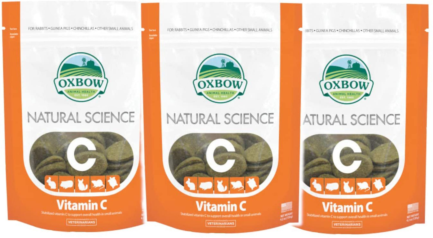 Oxbow Natural Science Small Animal Vitamin C Supplement, 60 Count Animals & Pet Supplies > Pet Supplies > Small Animal Supplies > Small Animal Food Oxbow   