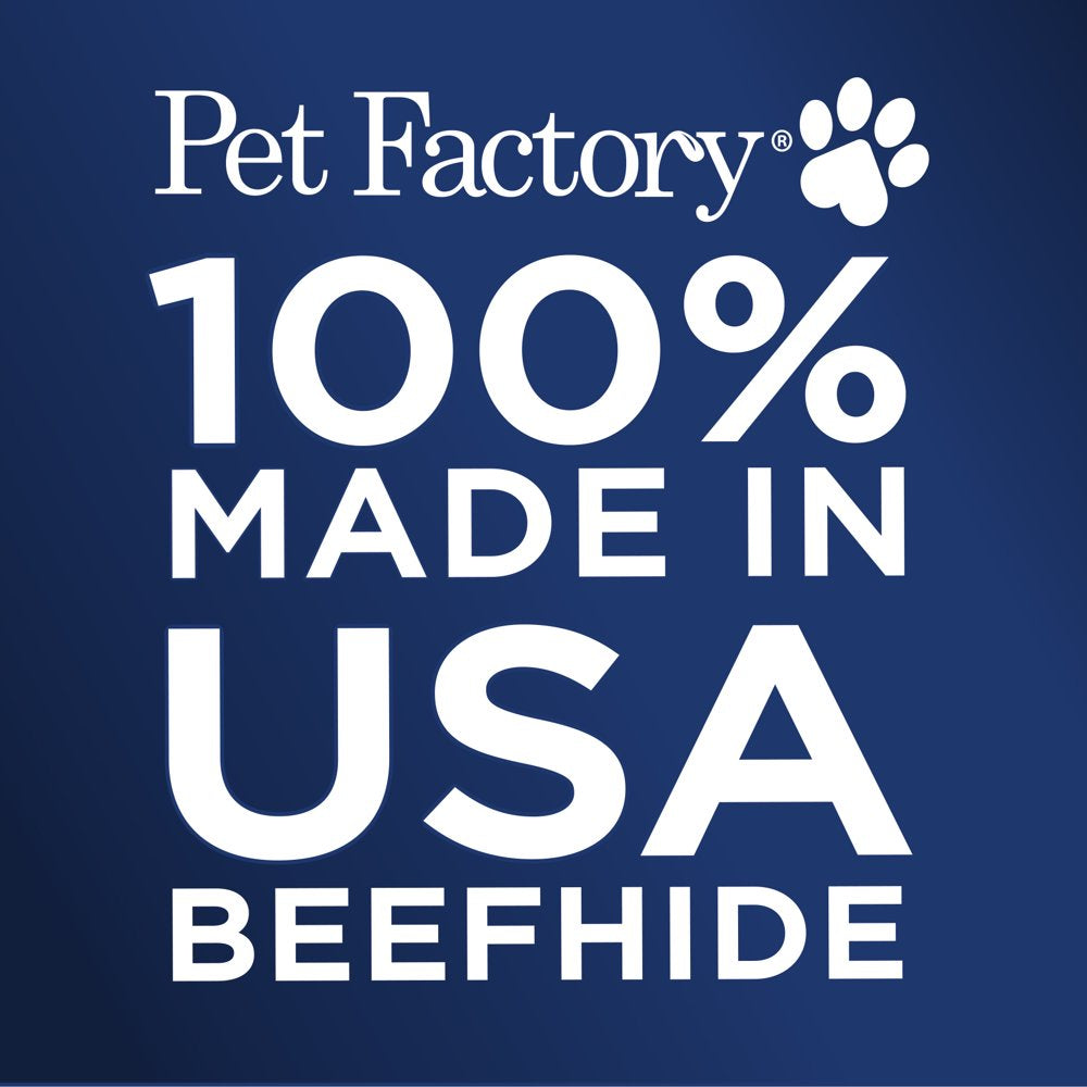 Pet Factory 100% American Beefhide Rolls Dog Chews, Medium (4 Count)