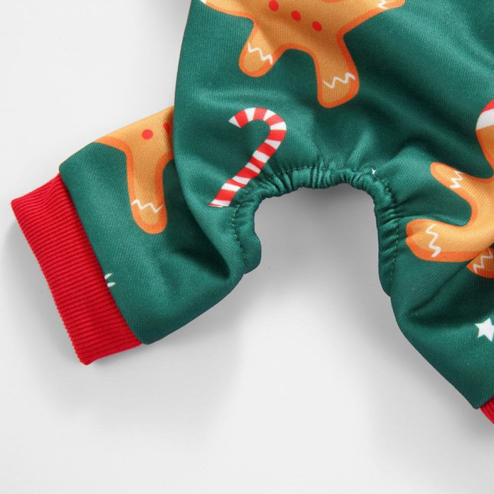 Summark Christmas Costume Cartoon Animal Fairy Dog Pajamas Pet Clothes Jumpsuit PJS Apparel Soft Green Animals & Pet Supplies > Pet Supplies > Dog Supplies > Dog Apparel Sunmark   