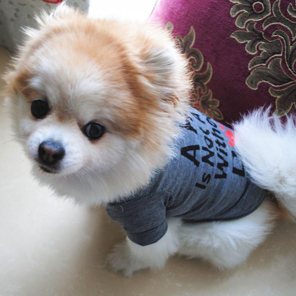 Sale Promotion!Pet Puppy Summer Vest Small Dog Cat Dogs Clothing Cotton T Shirt Apparel Clothes Dog Shirt Pet Clothing Red L Animals & Pet Supplies > Pet Supplies > Cat Supplies > Cat Apparel Popvcly   