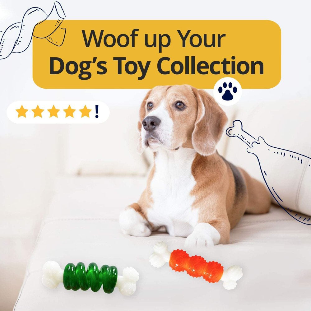 American Pet Supplies Chewing Bones, TPR Nylon Bones Set, Toys for Puppies and Dogs Animals & Pet Supplies > Pet Supplies > Dog Supplies > Dog Toys American Pet   
