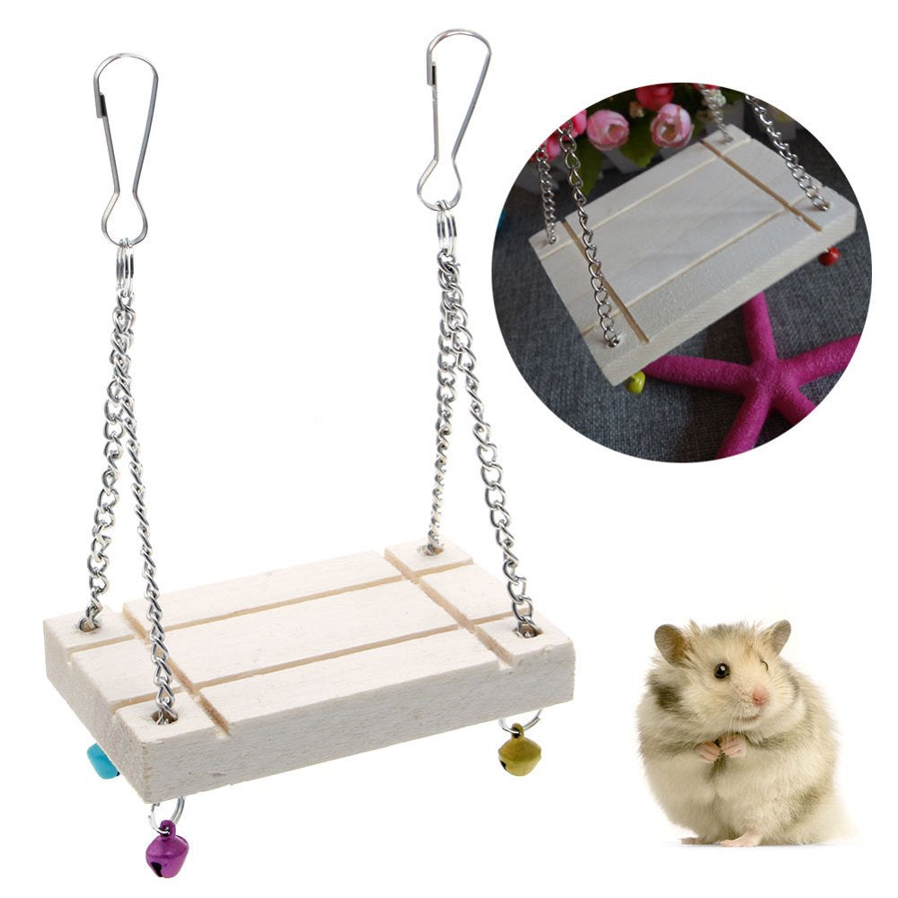 Small Animal Stand Climbing Cage Perch for Hamster Rat Mice Parrot Habitats Rat Hideaway Chew Cage Toy Swing