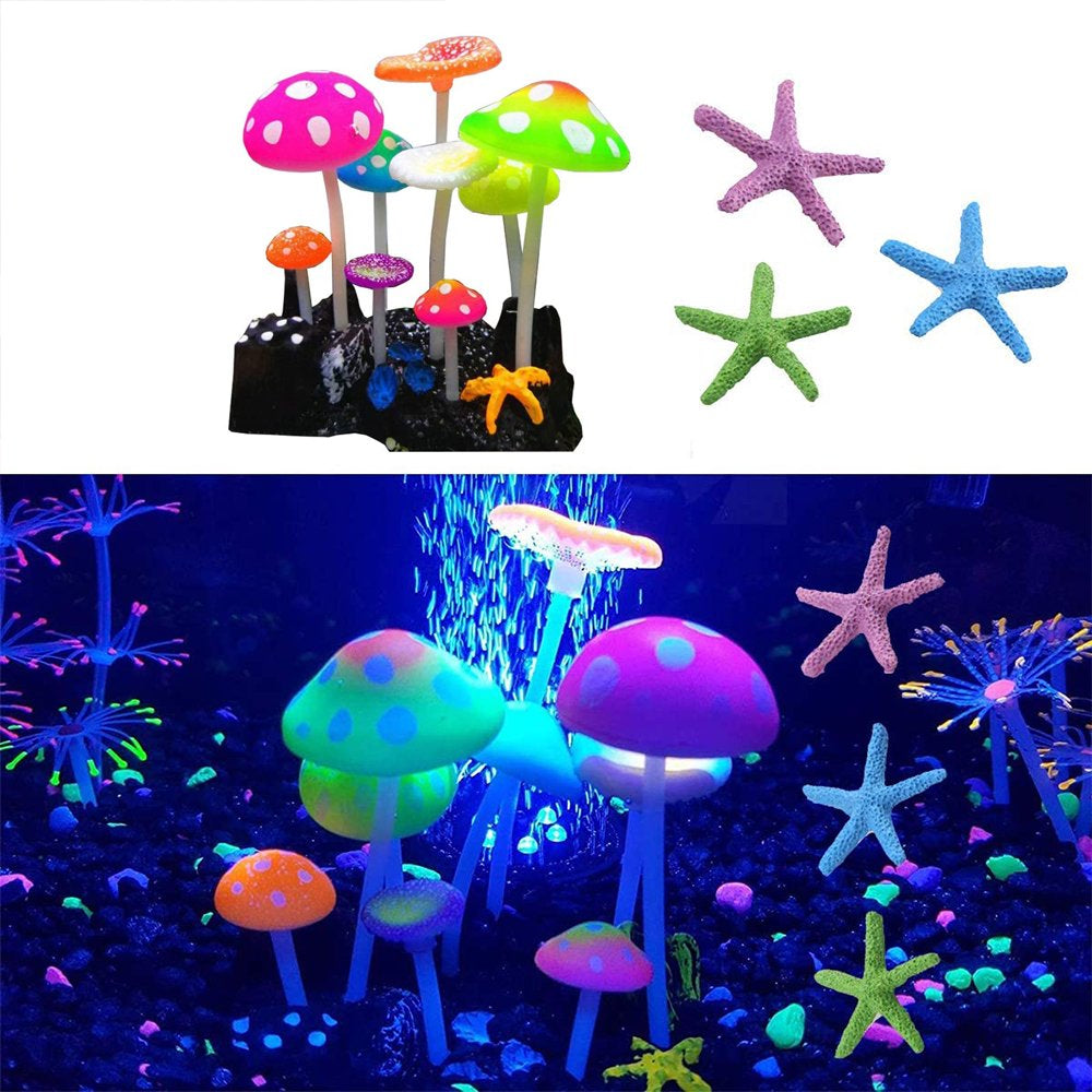 Glowing Effect Lotus Ornament Silicone Decor Aquarium Decoration for Fish Tank with Suction Cup Animals & Pet Supplies > Pet Supplies > Fish Supplies > Aquarium Decor Namotu   