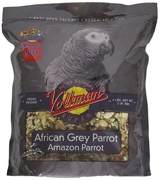 Volkman Avian Science Super African Grey Bird Food 4 Lb