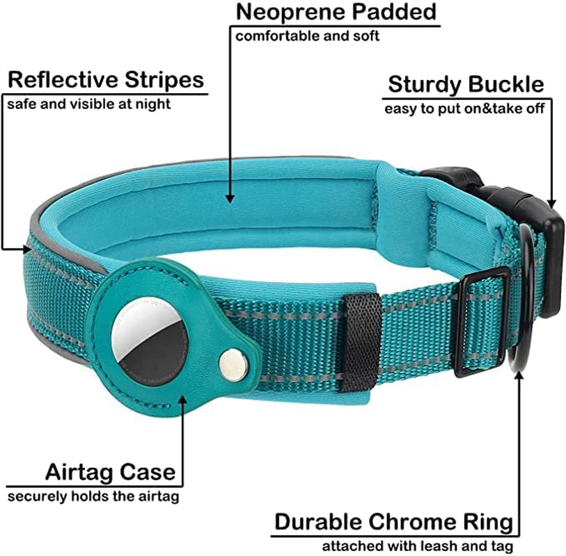 Reflective Airtag Dog Collar, Safe Paws Airtag Dog Collar Holder Adjustable Air Tag Dog Collar Holder Fits Small Medium and Large Dogs Quickly Locate Your Dog Electronics > GPS Accessories > GPS Cases ODGYMFREE   