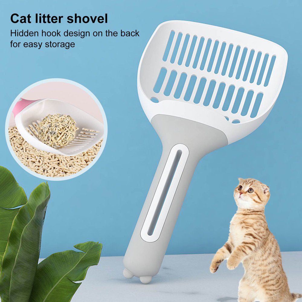 Pet Enjoy Large Cat Litter Scoop,Pp Cat Litter Shovel for Kitty Litter Boxes,Stable Long Handle Hollow Design Easy Filtration Cat Litter Box Cleaner Animals & Pet Supplies > Pet Supplies > Cat Supplies > Cat Litter Pet Enjoy   