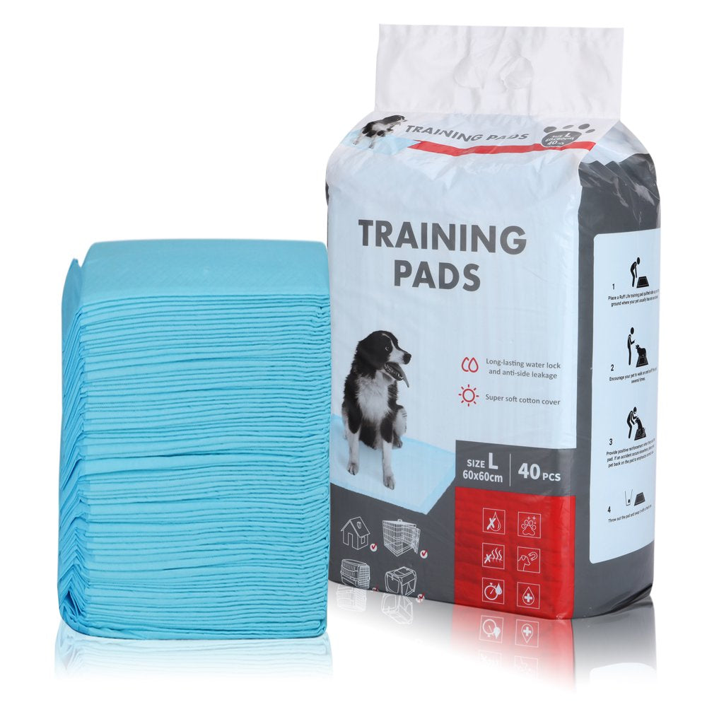 LELINTA Pee Pads for Dogs, Extra Large 40-100 Count Super Absorbent Dog and Puppy Training Pads, Pet Diaper Pee Pads, 13*17.71"/17.71*23.62"/23.62*23.62" Animals & Pet Supplies > Pet Supplies > Dog Supplies > Dog Diaper Pads & Liners LELINTA 23" x 23" 40 