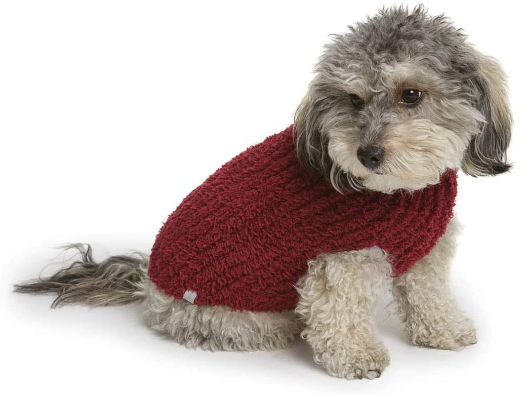 Barefoot Dreams Cozychic Ribbed Pet Sweater, Dog Clothes-Warm Gray,Large,Bdpcc0822 Animals & Pet Supplies > Pet Supplies > Dog Supplies > Dog Apparel Barefoot Dreams Cranberry L 